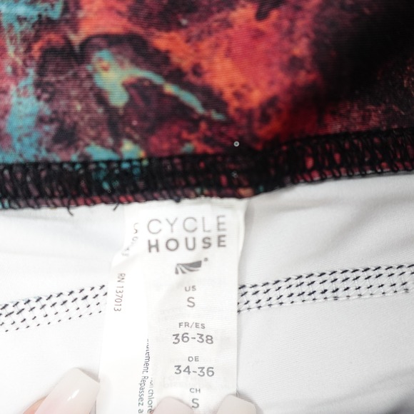 Cycle House Leggings Techno Lite Abstract Galaxy Women Size S Multicolor - Picture 8 of 8